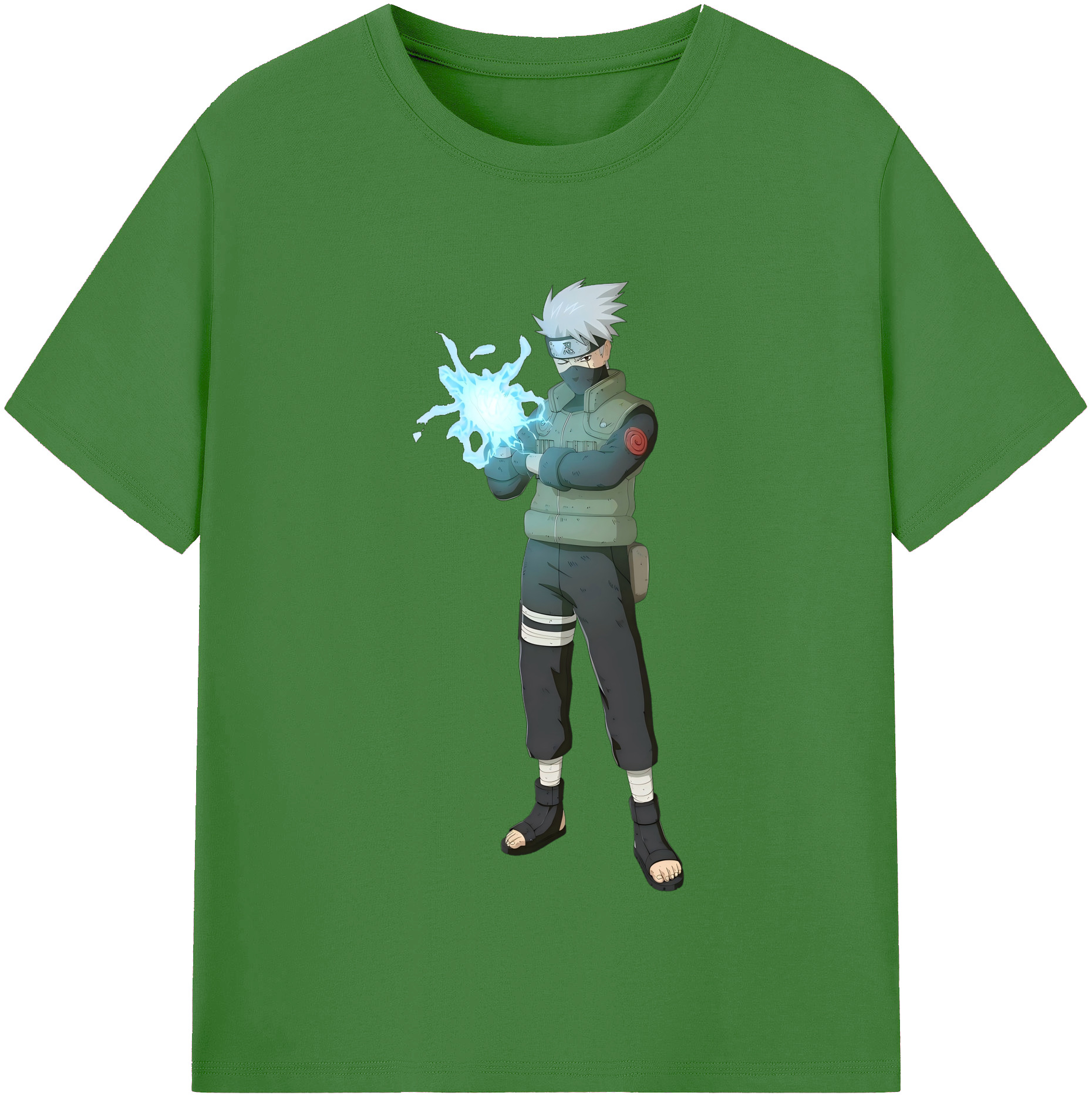 （画像用） NARUTO -ナルト- はたけ カカシ Hatake Kakashi レディースカジュアルプリントTシャツ（綿100％）